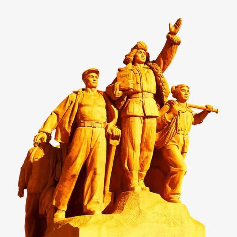 FRP figure sculpture custom avatar half -body half -bodies are like campus celebrities and great ancient history martial arts martyrs cast copper statues