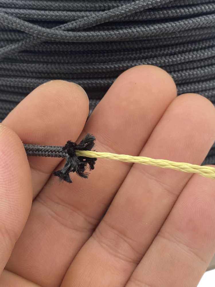 Aramid fireproof rope resistance, cutting, tension, strong corrosion and corrosion of the empty bamboo pull line, Kufla iron board hook anti -bite and tie