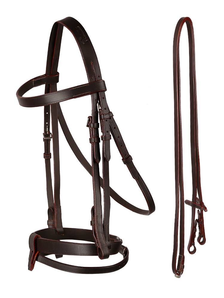 Cavassion-rom leather water reins reins saddle accessories