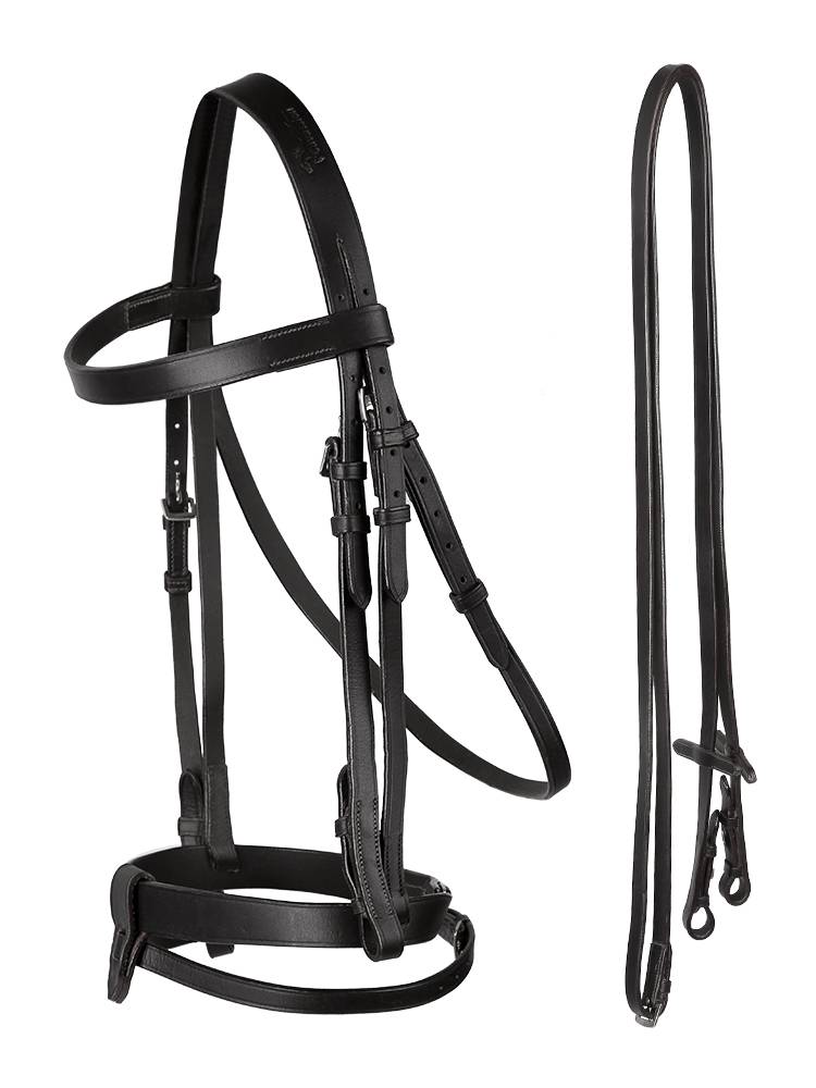 Cavassion-rom leather water reins reins saddle accessories