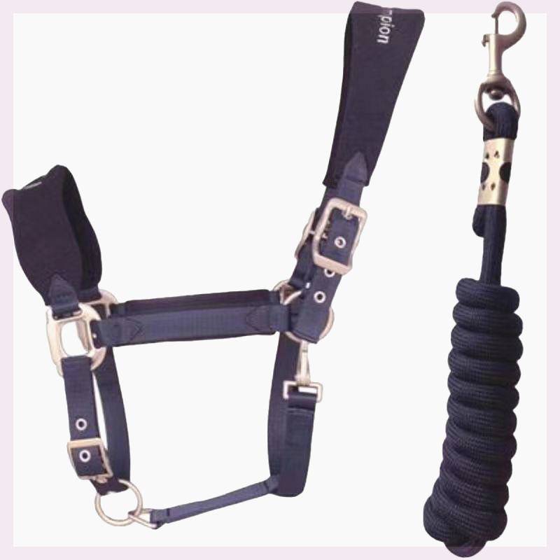 Shaking pill -anti -grinding horse cage head+2 meters of horsepower rope set can regulate the horse head horse head set pull horse rope combination