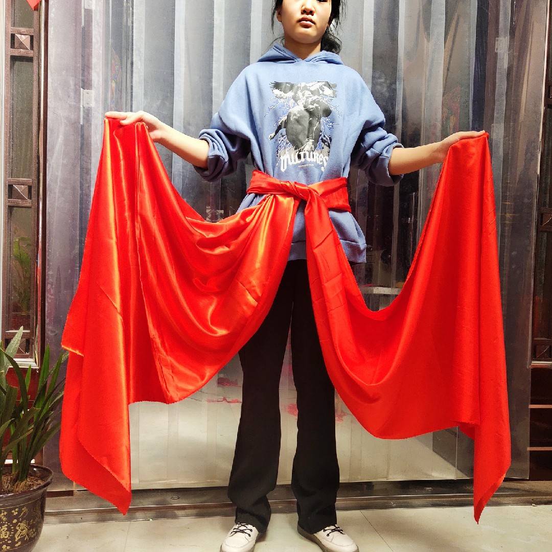 70 by 4 meters long red