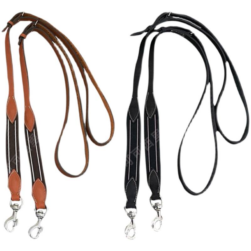 Side horse reins tampered horse rein rope side reins auxiliary reins, cowhide material material wear resistance, horses horses horses horsema products
