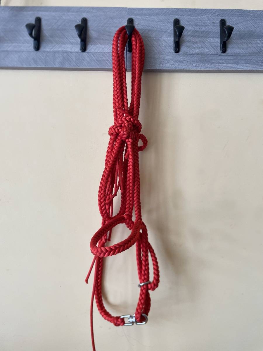 Nylon riding horses, colorful colored pulling rope horses ropes reins, horses, tadpole accessories durable