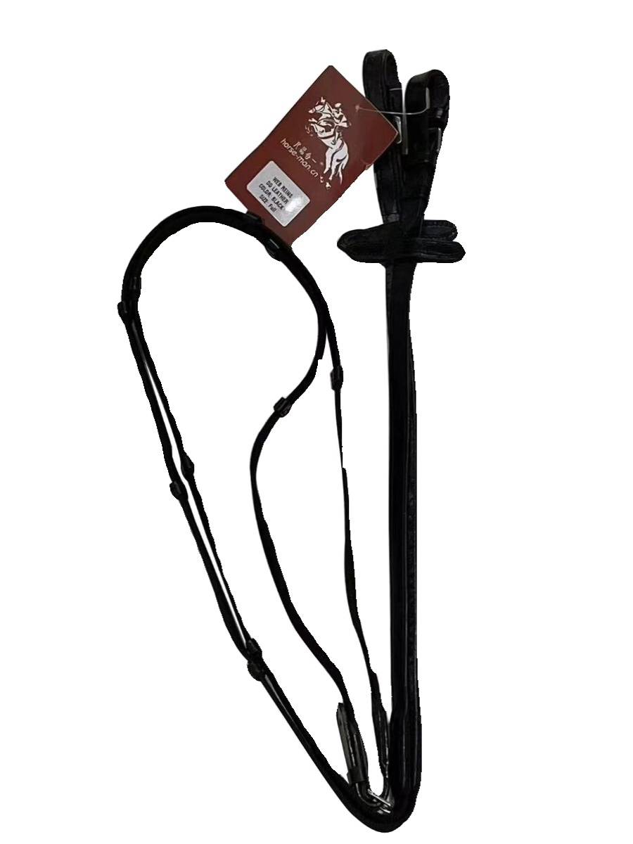Special offer imported cowhide ribbon reins reins, horses reins horses horses equestrian equipment