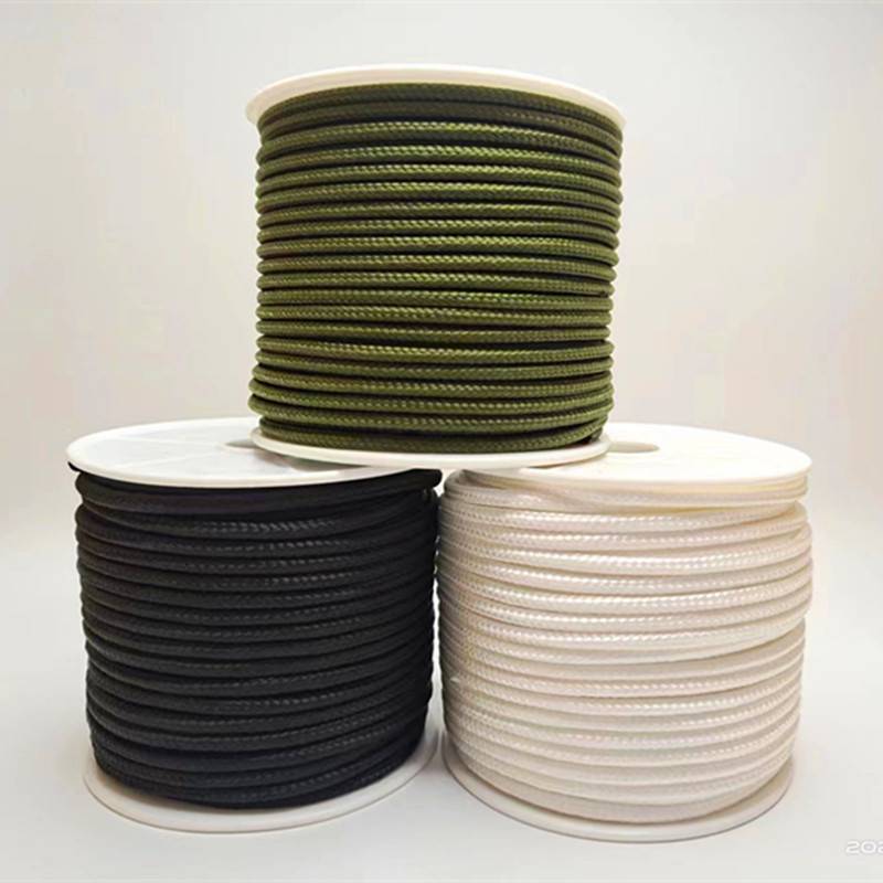 Black ropes grinding 2 3 4 mm white army green nylon crochets and wiring