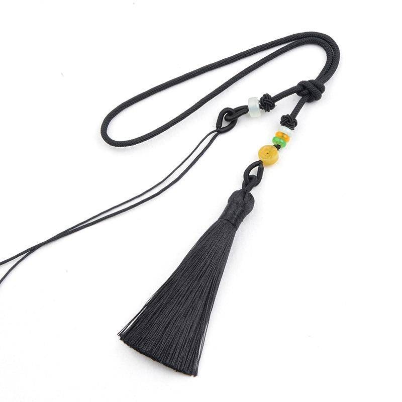 Black hand-held leash
