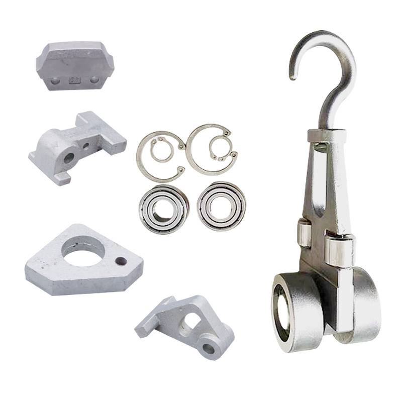 The slaughterhouse equipment and accessories kill the pig, cattle, sheep cold storage line, chain of the two -track pulley buckle toes