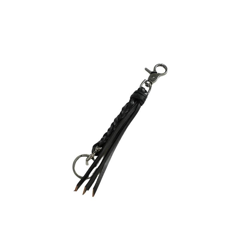 Black knitted key button