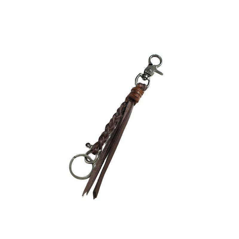 A tan knitting key button