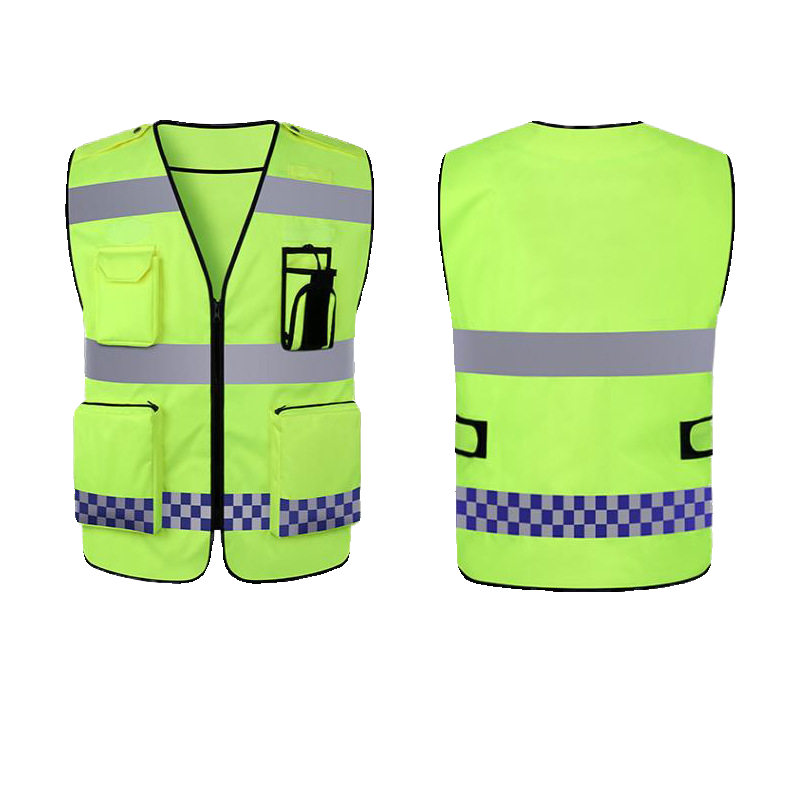 Rescue safety reflective vest traffic patrol backlight security subway reflective safety service vest reflective vest