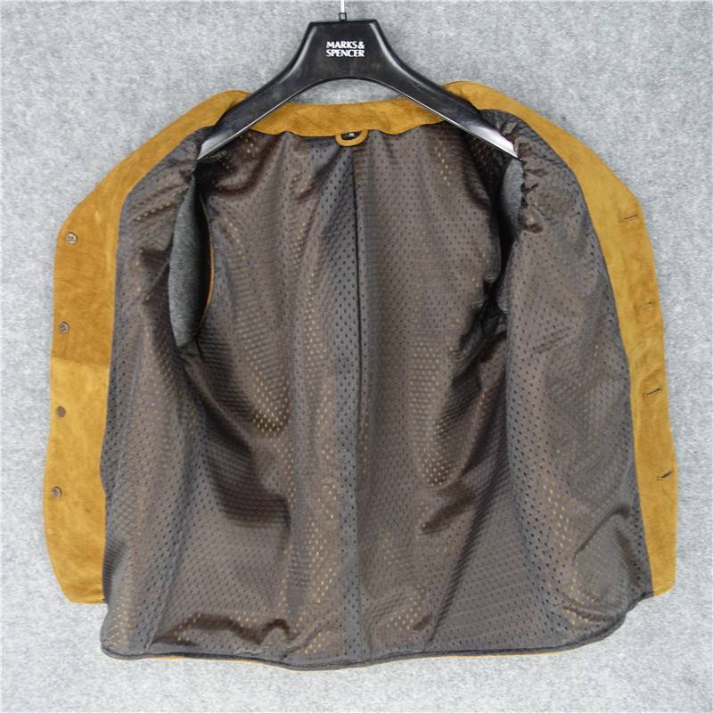 Importing sanden-covered oxen-skin-skin man's coats, simplisticly swipe-skin-skin coats