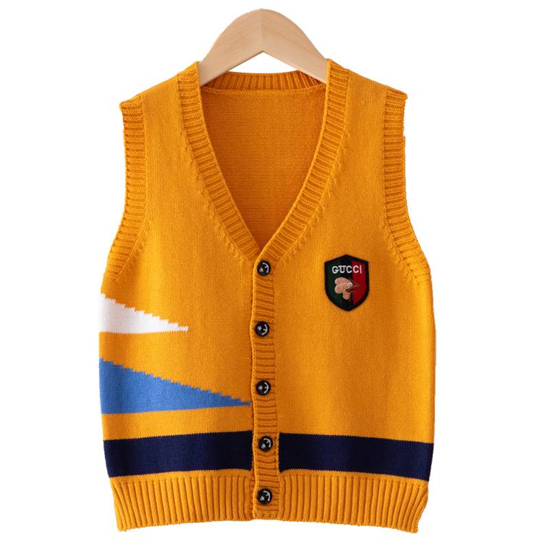 Boys sweater vest Cranium spring and autumn jacket in the autumn jacket, autumn sweater, children's autumn clothes boys wool vest