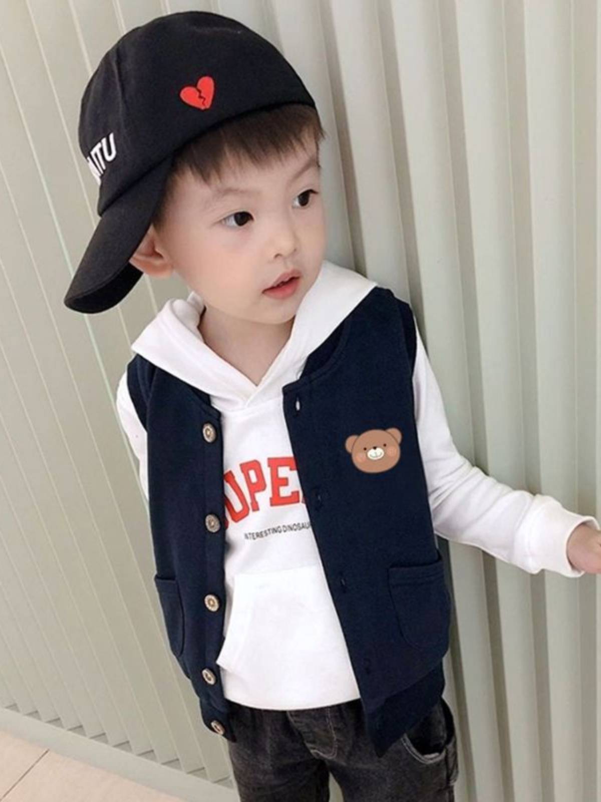 Pure cotton children's vest summer 2024 new boys casual vest jacket shit