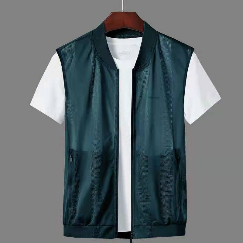 2021 new summer fast dry and breathable thin vest men's horses clip skin, clothing net vest outdoor outdoor shoulder tide