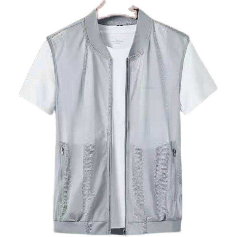 2021 new summer fast dry and breathable thin vest men's horses clip skin, clothing net vest outdoor outdoor shoulder tide