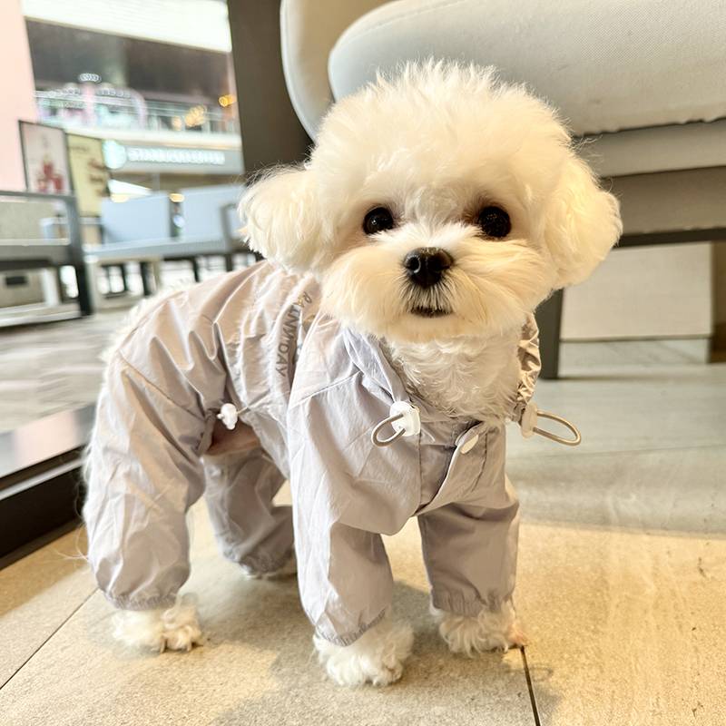 Pet dog clothes are elegant, slightly slightly, rainproof, dustproof, sunscreen, mosquito and insects spring and summer Teddy Bear Cedar Siri Malta