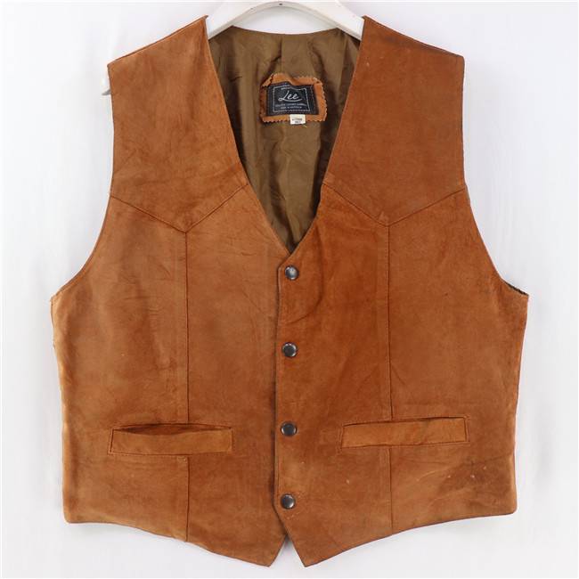 vintage ancient leather leather retro scrub leather ride western denim motorcycle riding aa375
