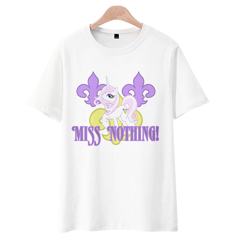 Pony Baoli T -shirt Rainbow Pony Federation Anime Surrounding Unicorn Short Sleeve Men and girls' clothing cute clothes