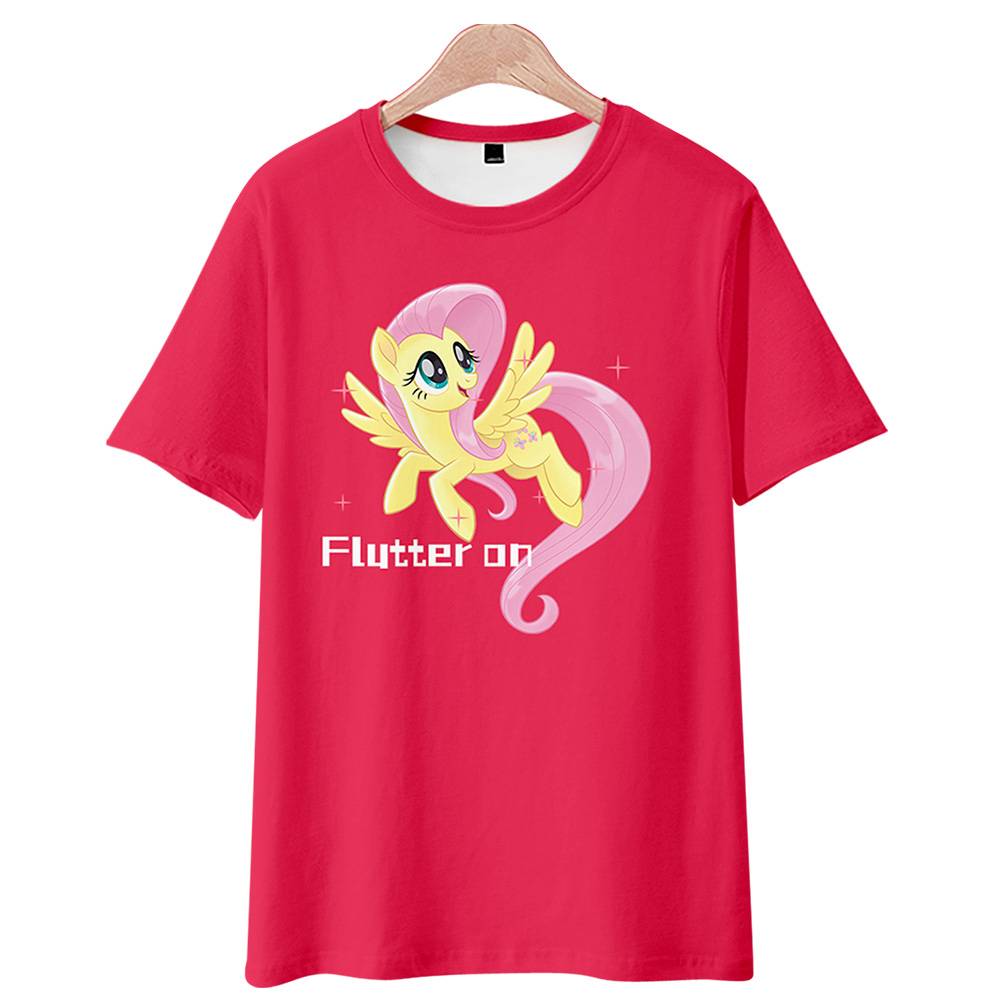 Pony Baoli T -shirt Rainbow Pony Federation Anime Surrounding Unicorn Short Sleeve Men and girls' clothing cute clothes