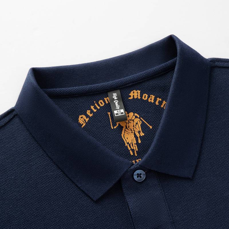 Counter genuine Paul short -sleeved T -shirt 100%pure cotton men's lapel POLO shirt Hong Kong polo summer top