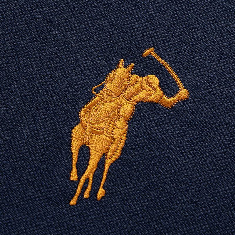 Counter genuine Paul short -sleeved T -shirt 100%pure cotton men's lapel POLO shirt Hong Kong polo summer top