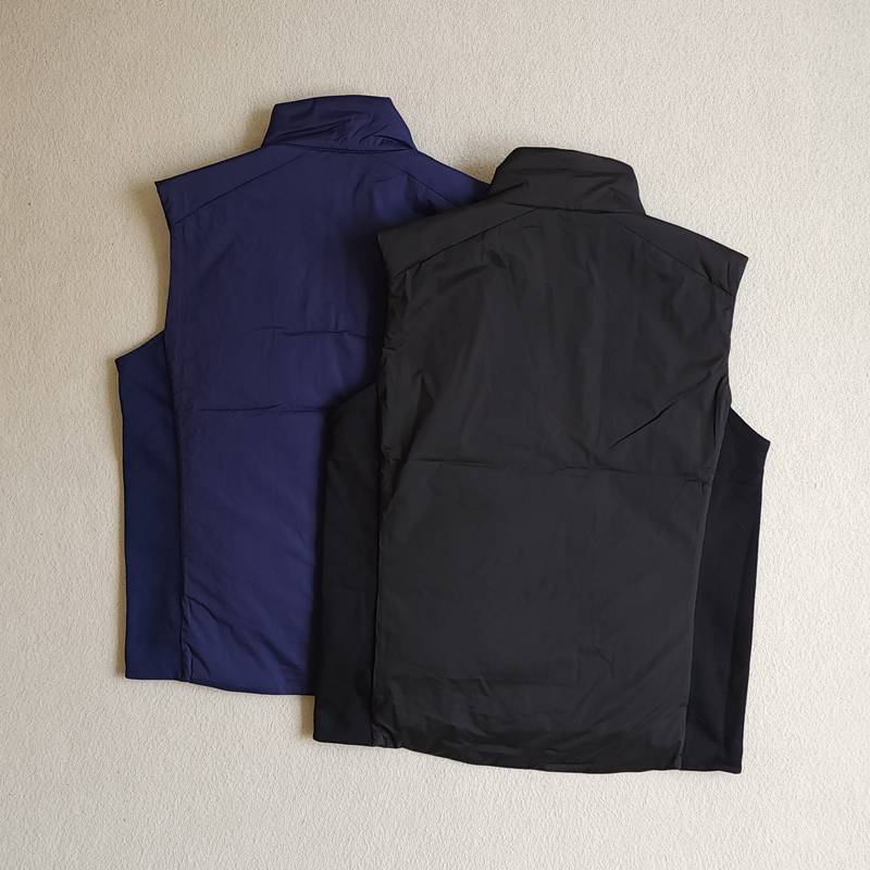 230916 Men's autumn and winter embroidery versatile soft warm light and light middle layer outdoor comfortable cotton vest top