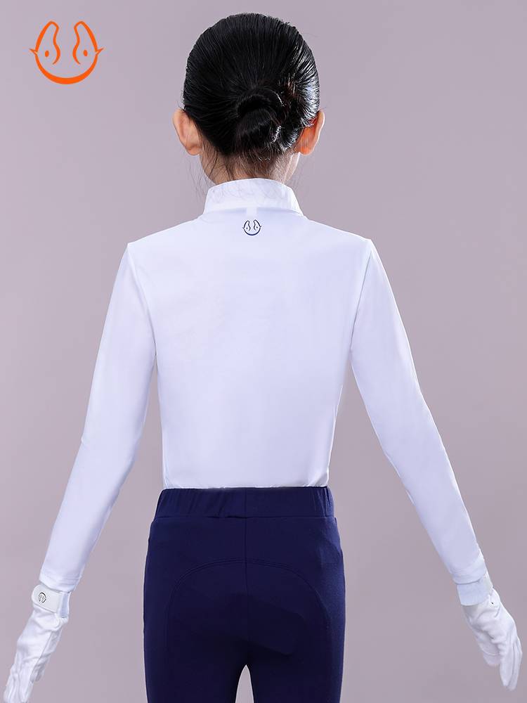 Yue Ma Huxu T -shirt Children's Summer Summer Sunscreen Long -sleeved Ride Equestnia Intelligent Equestnically Equestnically Equelia Equipment
