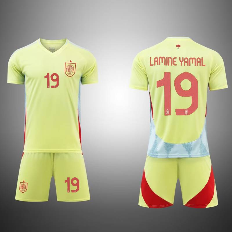 2024 European Cup Spanish Jersey Set No. 19 Amal Football Training No. 7 Morata Men's Uniform