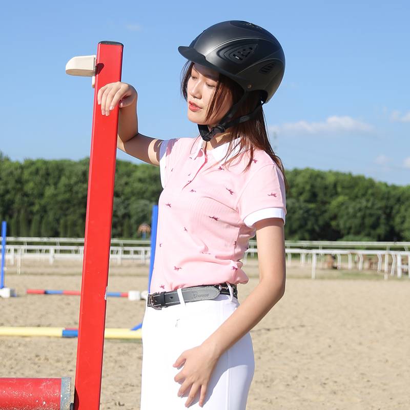 HORSE RIDING POLO SHORT-SLEEVE T-SHIRT RIDING T-SHIRTS WITH HORSE-SUITS AND T-SHIRTS AND T-SHIRTS