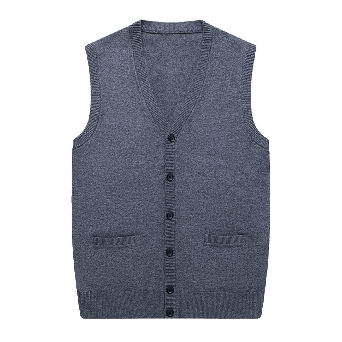 Woodpecker pure wool sweater men's knitted vest vest vests autumn and winter V -neck casual pure color sweater rhone horse clip