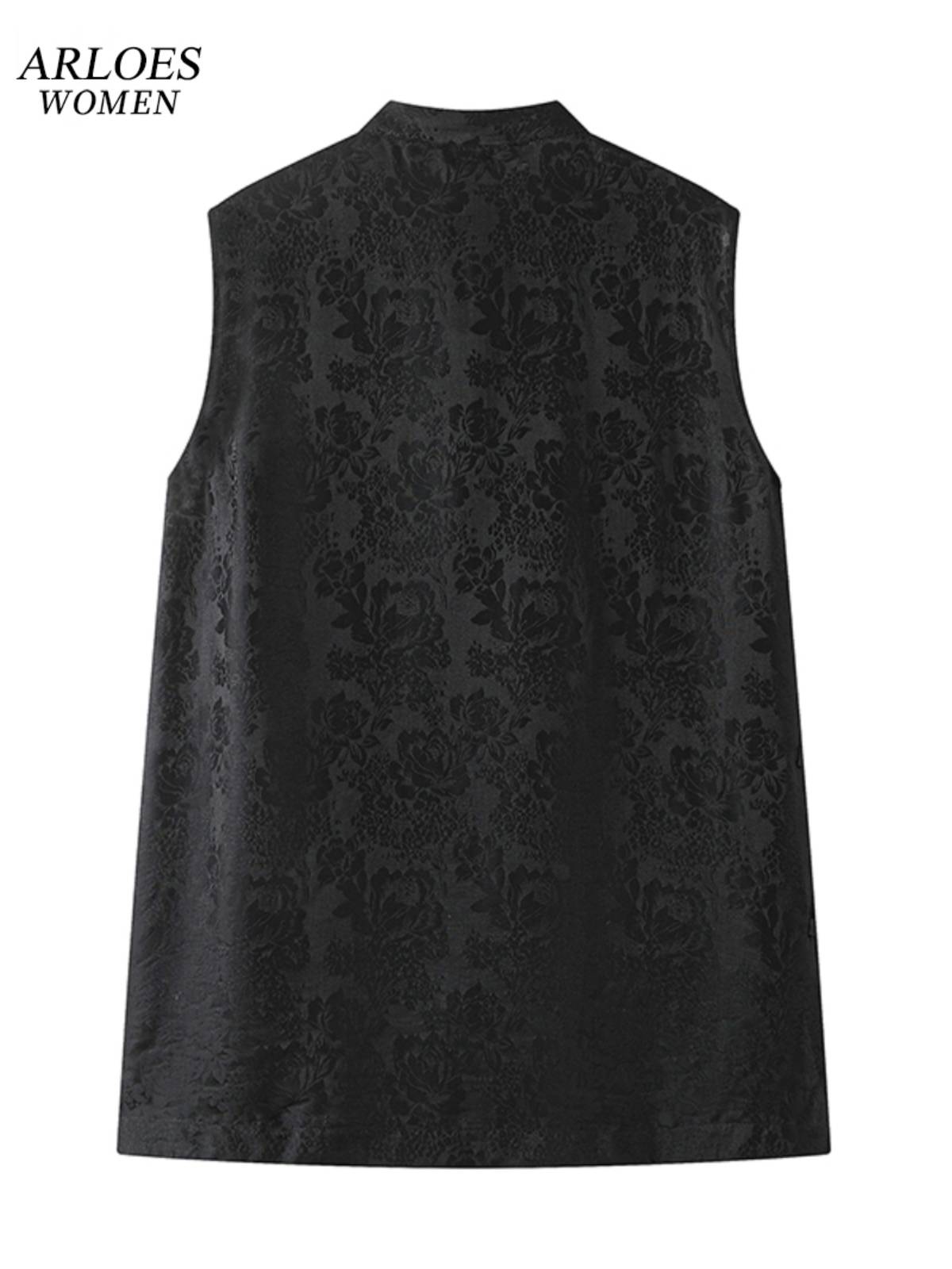 Minamin Ainus official flagship store Chinese style vest shirt female 2024 summer sleeveless top 40525069