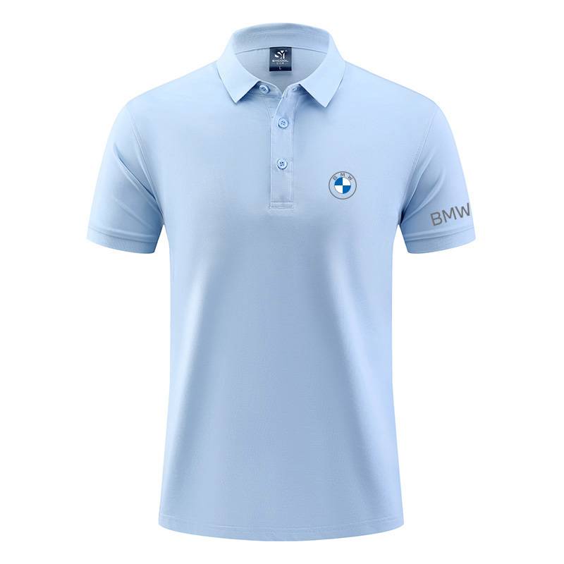 BMW BMW short -sleeved POLO shirt summer lapel T -shirt 4S shop car worker clothes work clothes custom logo men and women