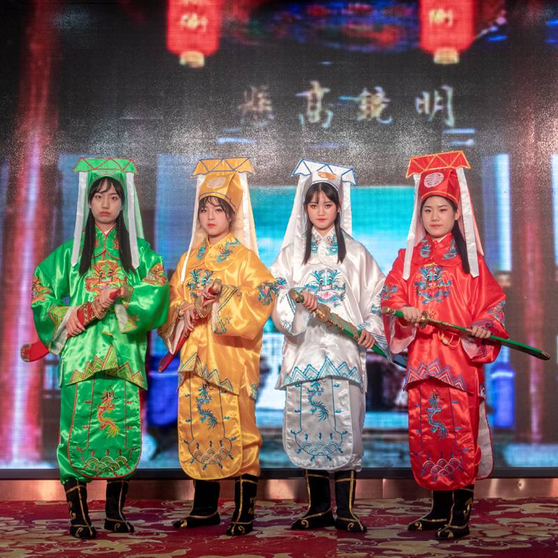 Dynasties Mahan Performing Zhang Long Children Bao Qingtian costume Bao Zheng Genovation Donkey Kindergarten Opera Costume Public Uniform