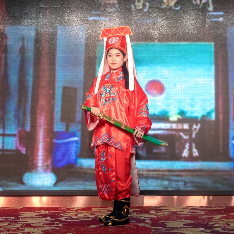 Dynasties Mahan Performing Zhang Long Children Bao Qingtian costume Bao Zheng Genovation Donkey Kindergarten Opera Costume Public Uniform