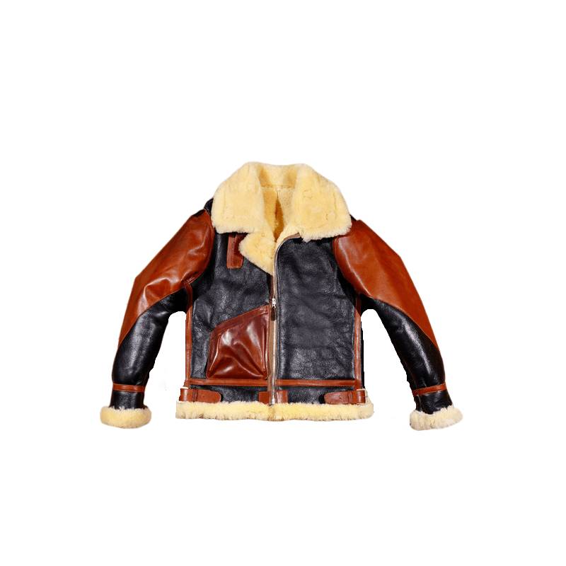 Classic Barton Mero Nu B3 Furmo -One Flying Jacin Macpain Streaming locomotive leather clothing American retro thick and heavy