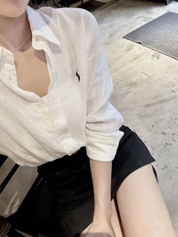 Olala Ralph Lauren Lav Lauron Lauren Shirt Female Long -sleeved POLO Pony Nanda Sunshine