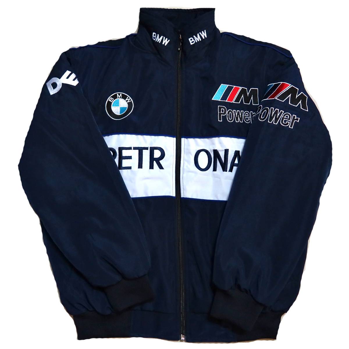 CAR RACING SUIT F1 BMW JACKET EMBROIDERED IN A WARM, WIND-SHIELDING MOTORCYCLE JACKET