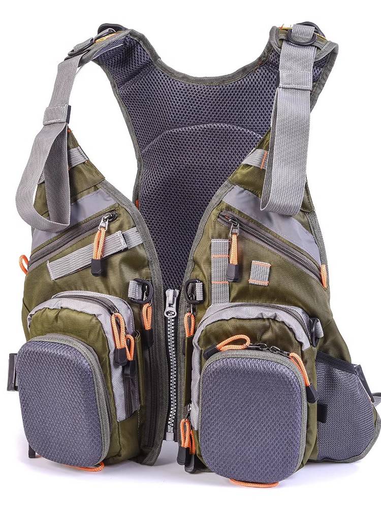 Lifeline+vest+mountaineering bag multifunctional adult fishing professional fishing vest vest vest Haiya Yuluya backpack