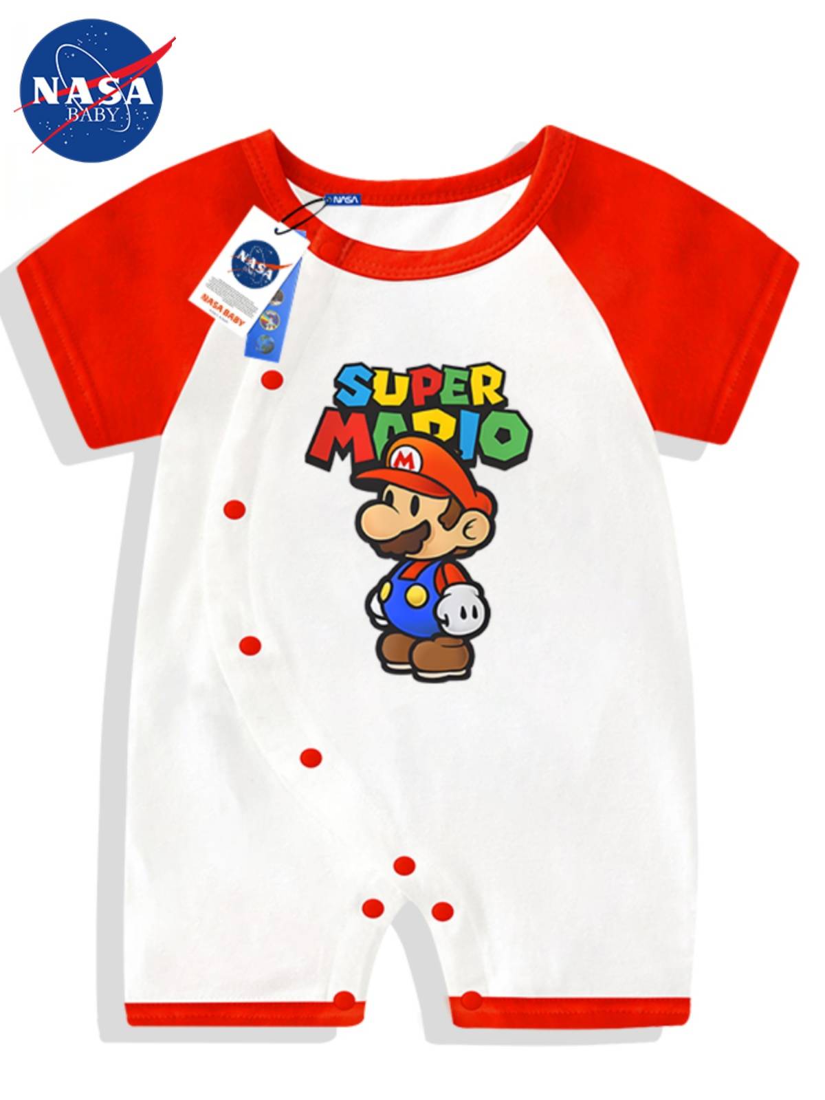 NASA Tide Black Mario Baby Server Cartoon Super Mary Conjusite Cotton Cotton Side Crazy Climbing