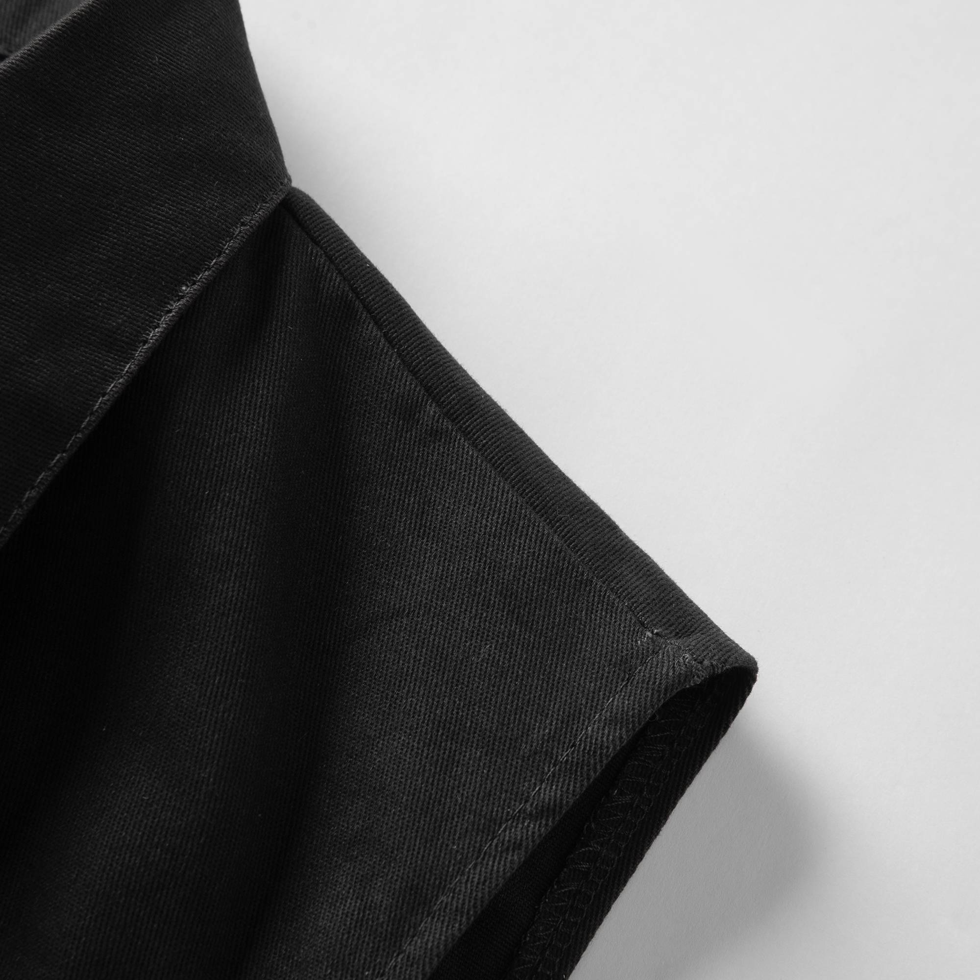 Embroidered black denim vest short jacket Men's spring and summer dress 2024 new Korean loose horse clip vest top