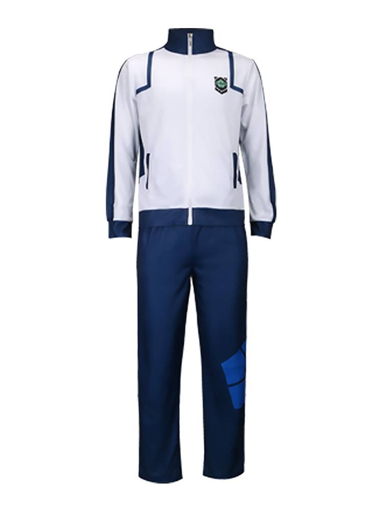 blue prison cos, blue lock cos, a bee-back jacket, a thousand leopards, a jersey one