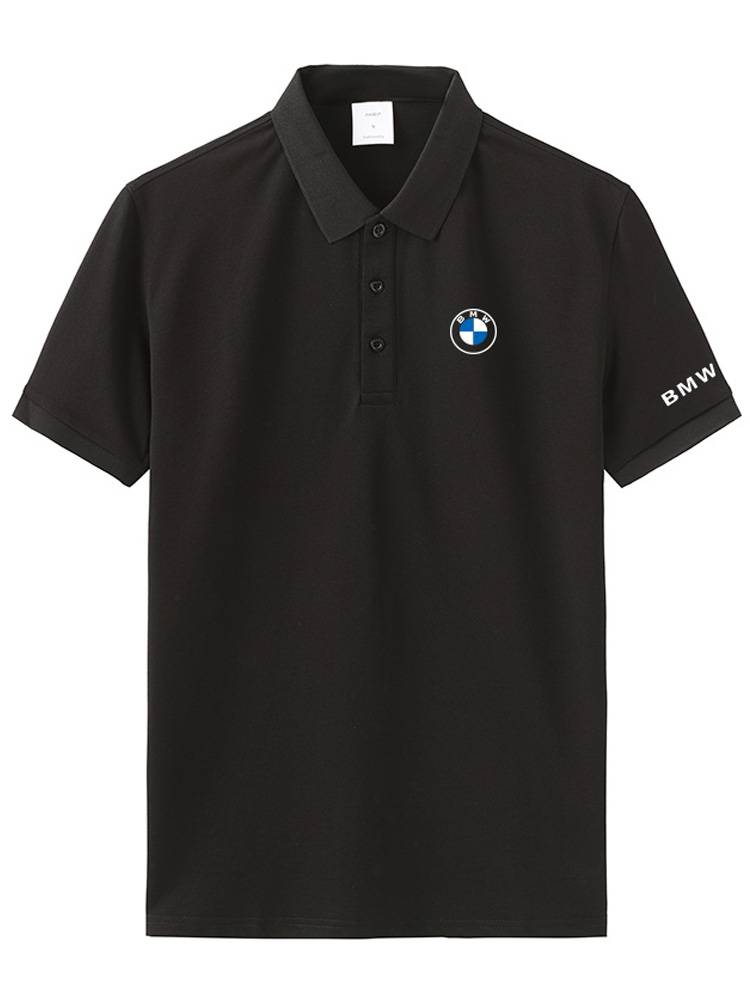 BMW T -shirt BMW car 4S shop work clothes lapel short -sleeved POLO shirt customized men's and women's drivers together