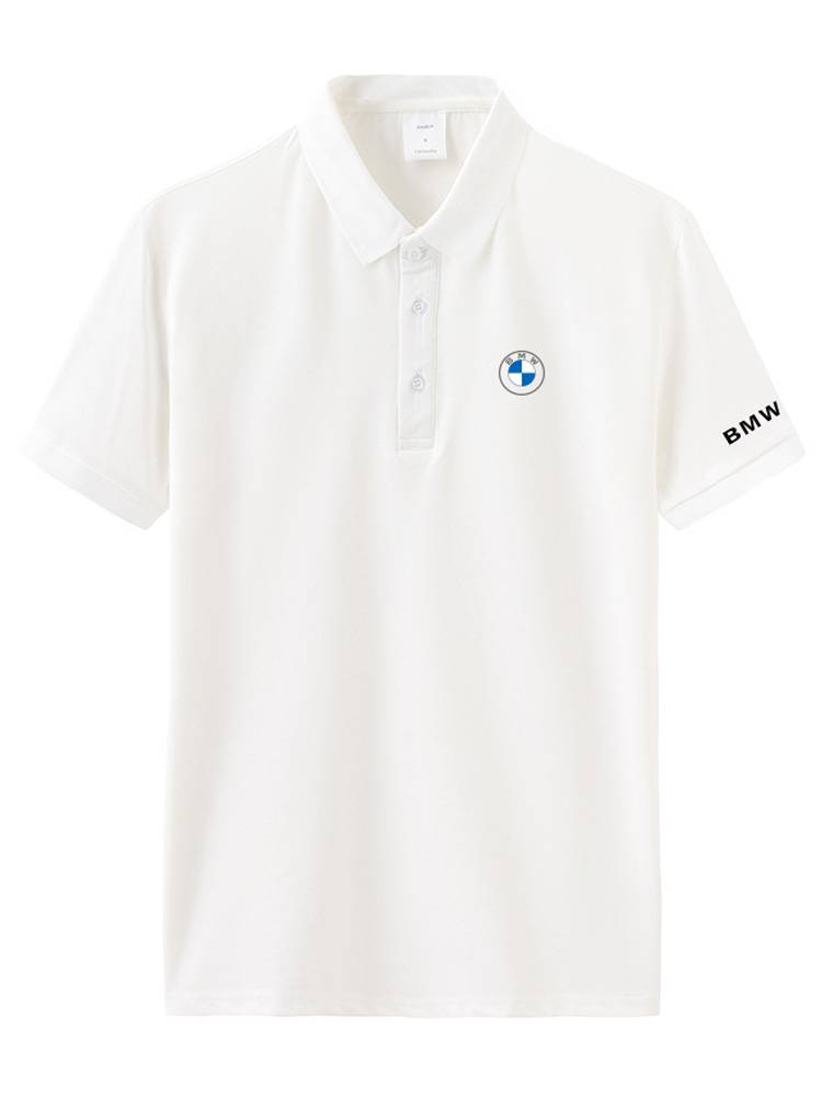 BMW T -shirt BMW car 4S shop work clothes lapel short -sleeved POLO shirt customized men's and women's drivers together