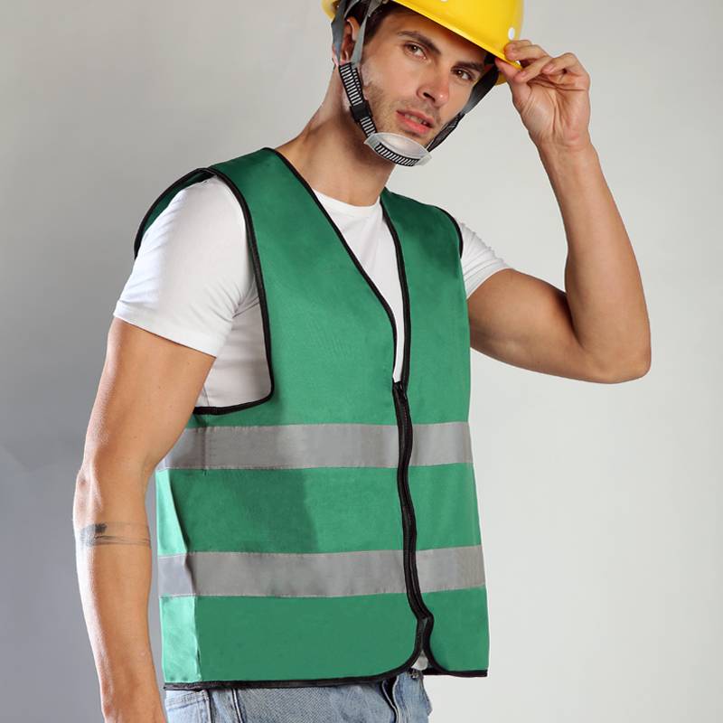 Reflective vest construction site breathable vest traffic protection safety service sanitation multi -pocket multi -pocket reflective service customization