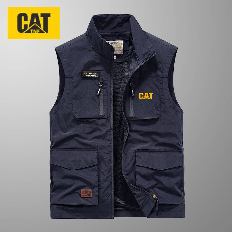 Spring and autumn men's multi -pocket vest TNF CAT/Carter outdoor costume photography horse clip leisure fishing jacket