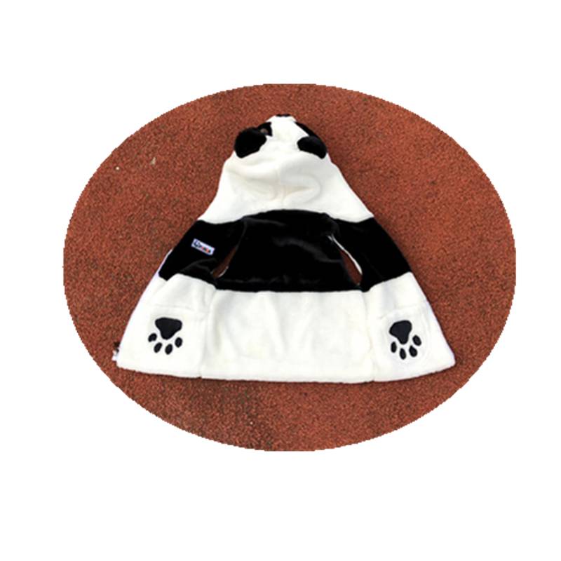 Panda base authentic panda vest, shoulder vest parent -child plush long sleeve clothes winter winter