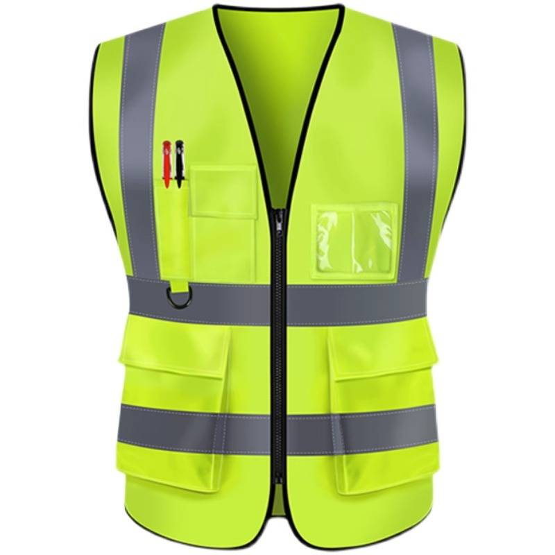 Reflective safety vest built construction site construction traffic sanitation worker fluorescent work clothes custom printing