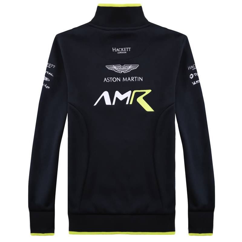 Men's team service sweater casual jacket Aston F1 Martin ray uniform off -road Haktt weC advertising shirt cotton