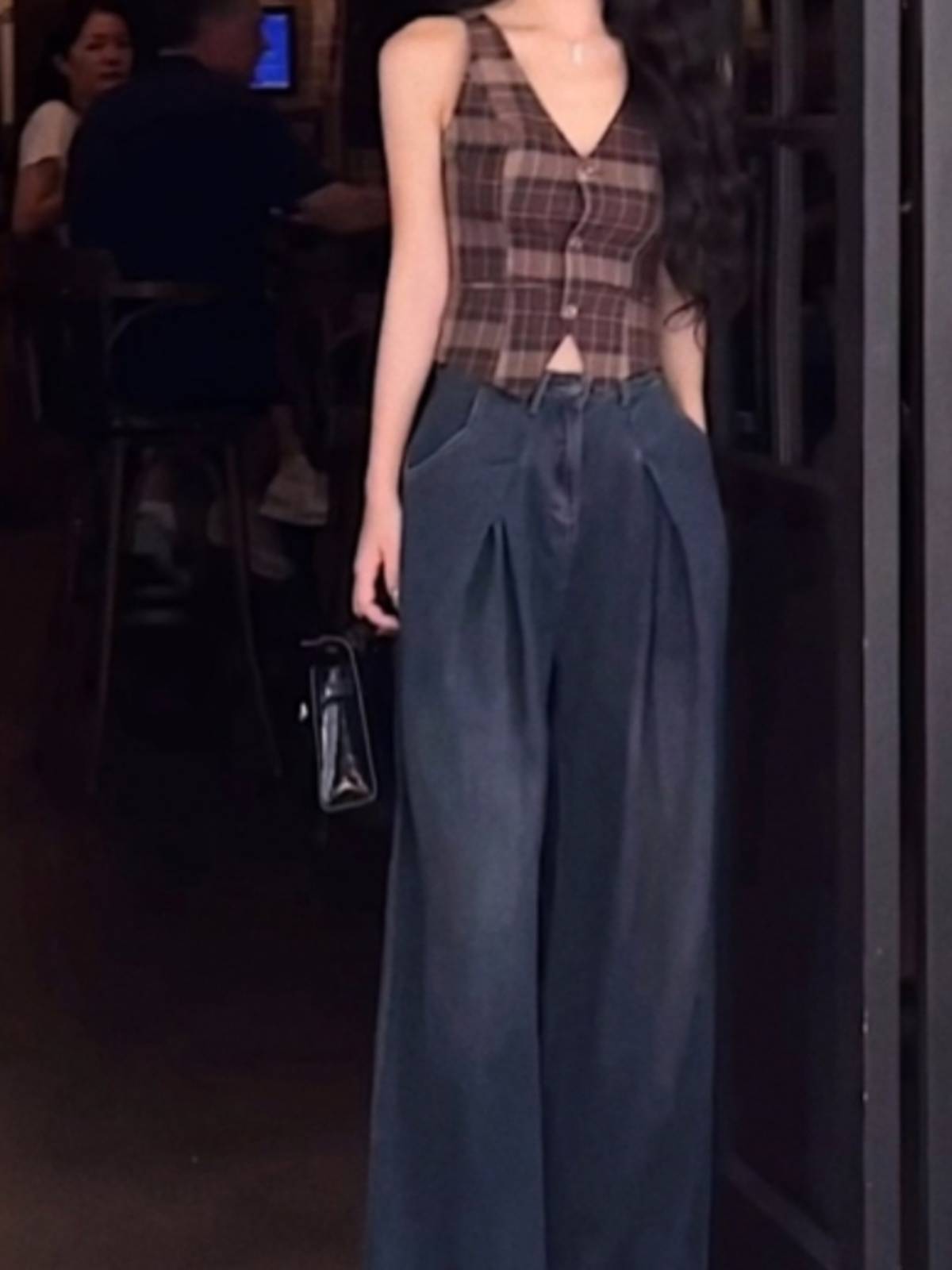 Xiaoxiangfeng suit vest vest women's summer external wearing thin high -end high -end foreign style small horses clip sleeveless tops
